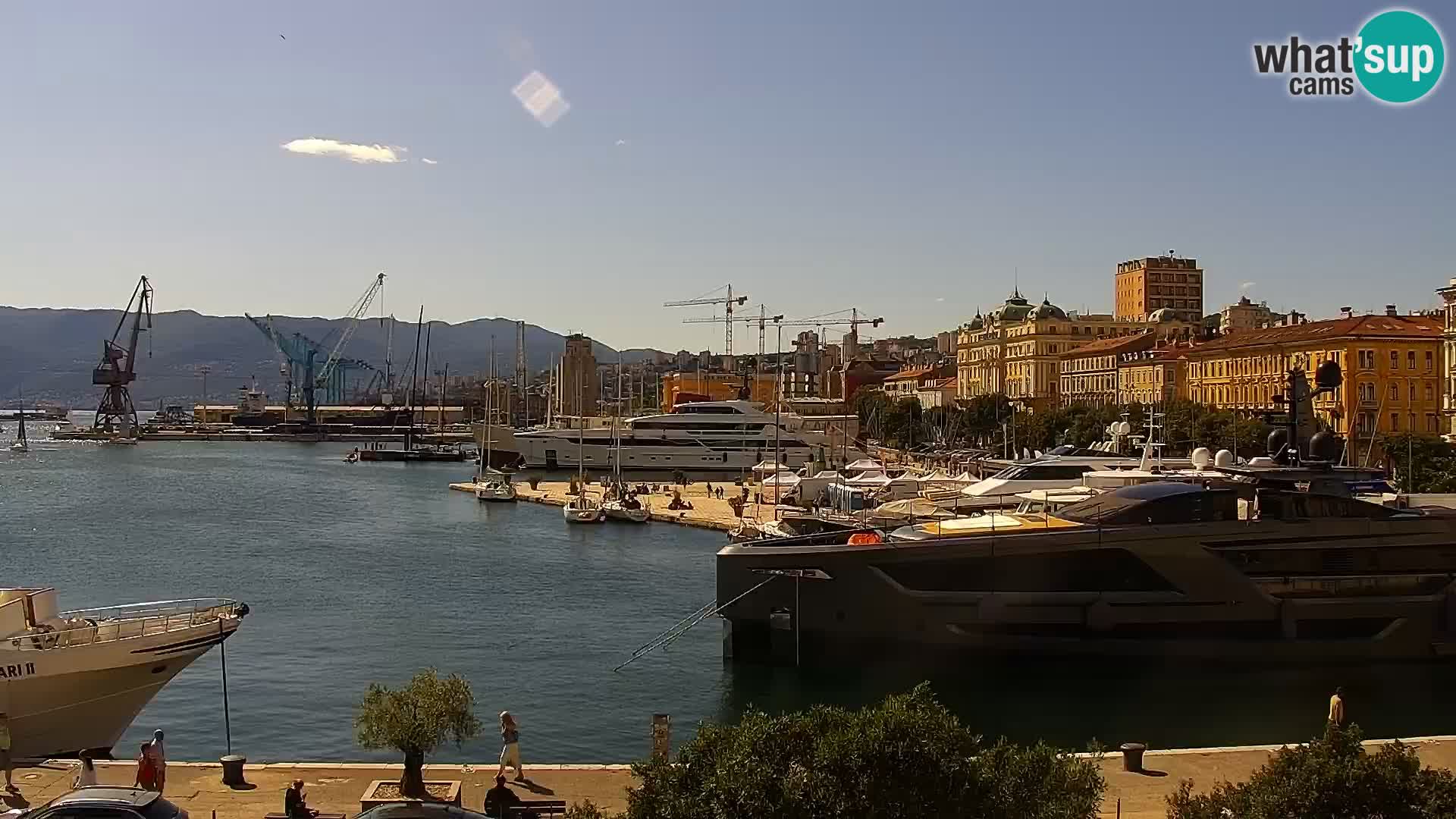La Riva et Marina à Rijeka – Live Webcam Croatie