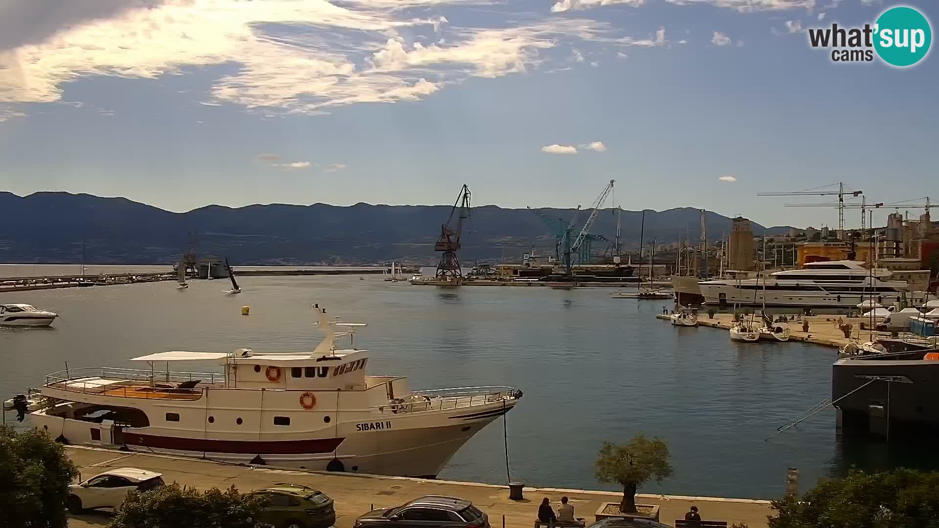 La Riva y Marina en Rijeka – Webcam en vivo Croacia