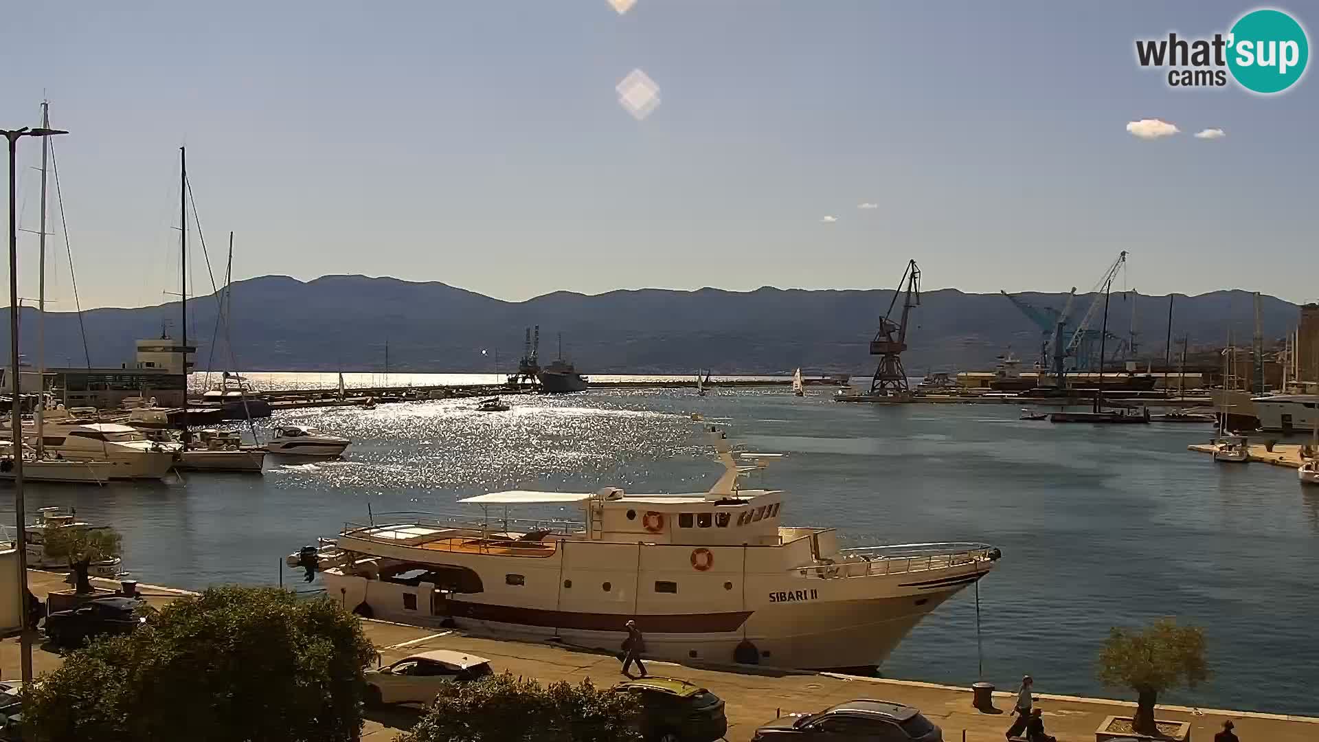 La Riva e la Marina a Rijeka (Fiume) – Live Webcam Croazia