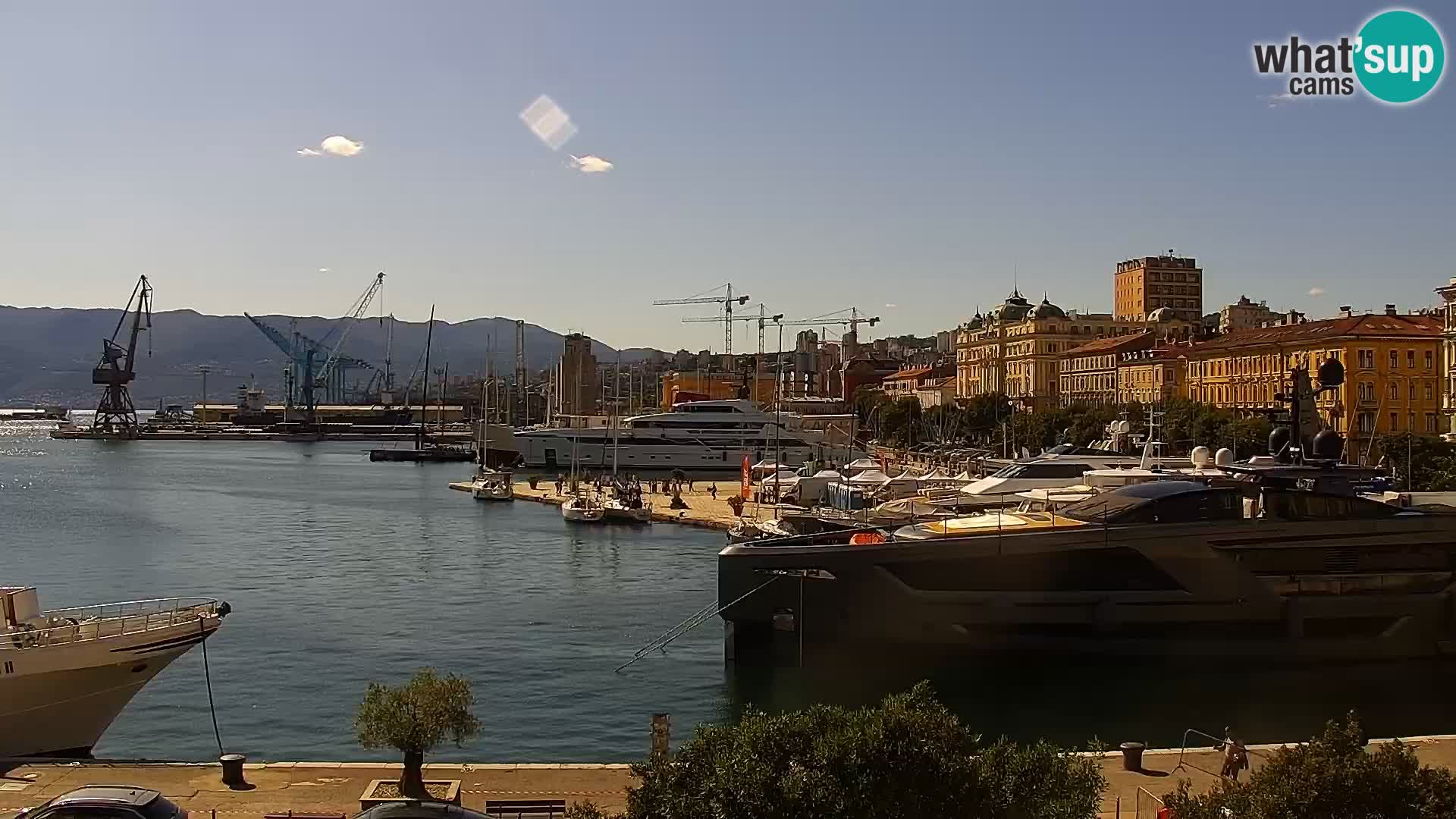 La Riva et Marina à Rijeka – Live Webcam Croatie