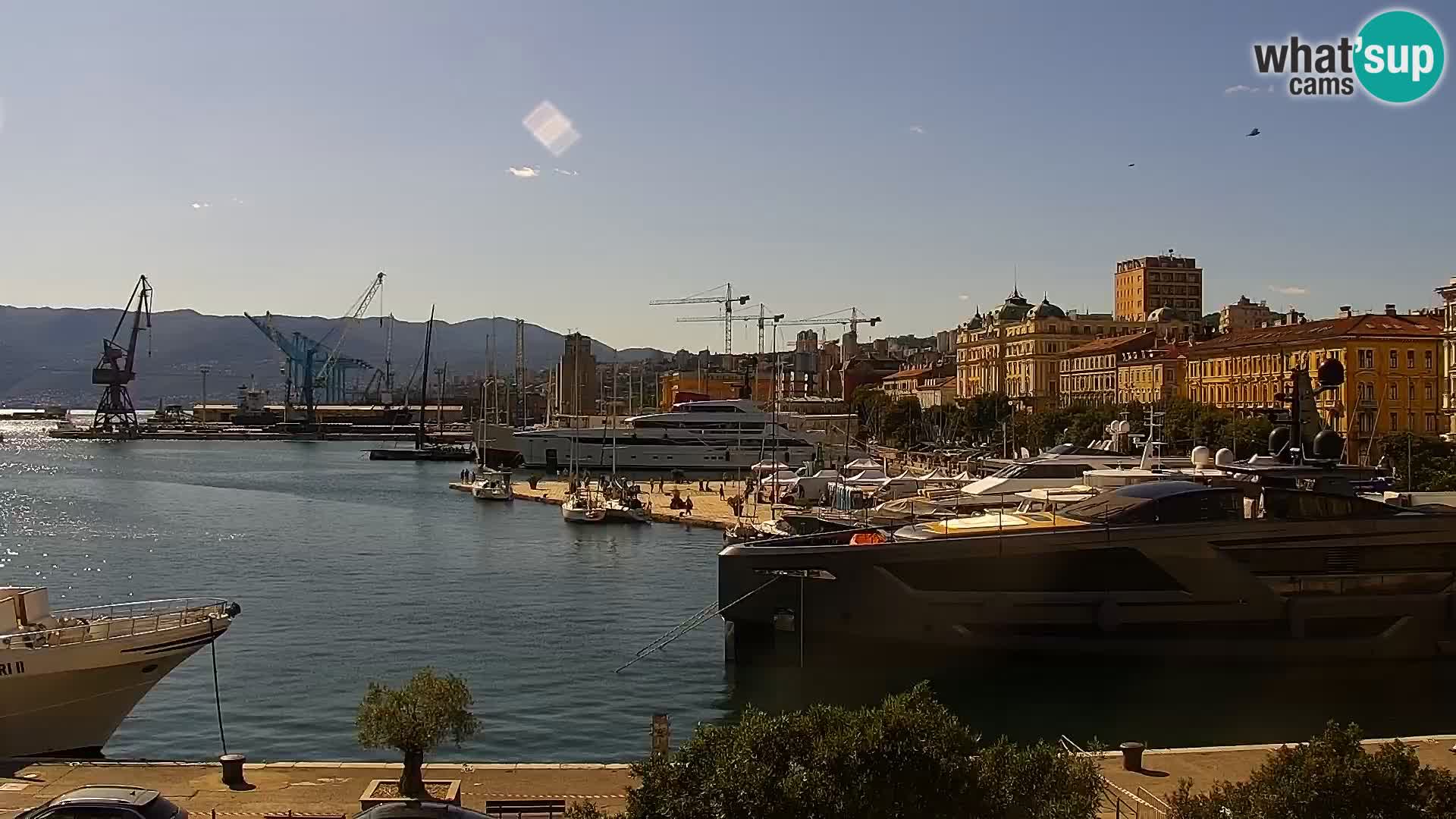 The Riva and Marina in Rijeka  – Live Webcam Croatia