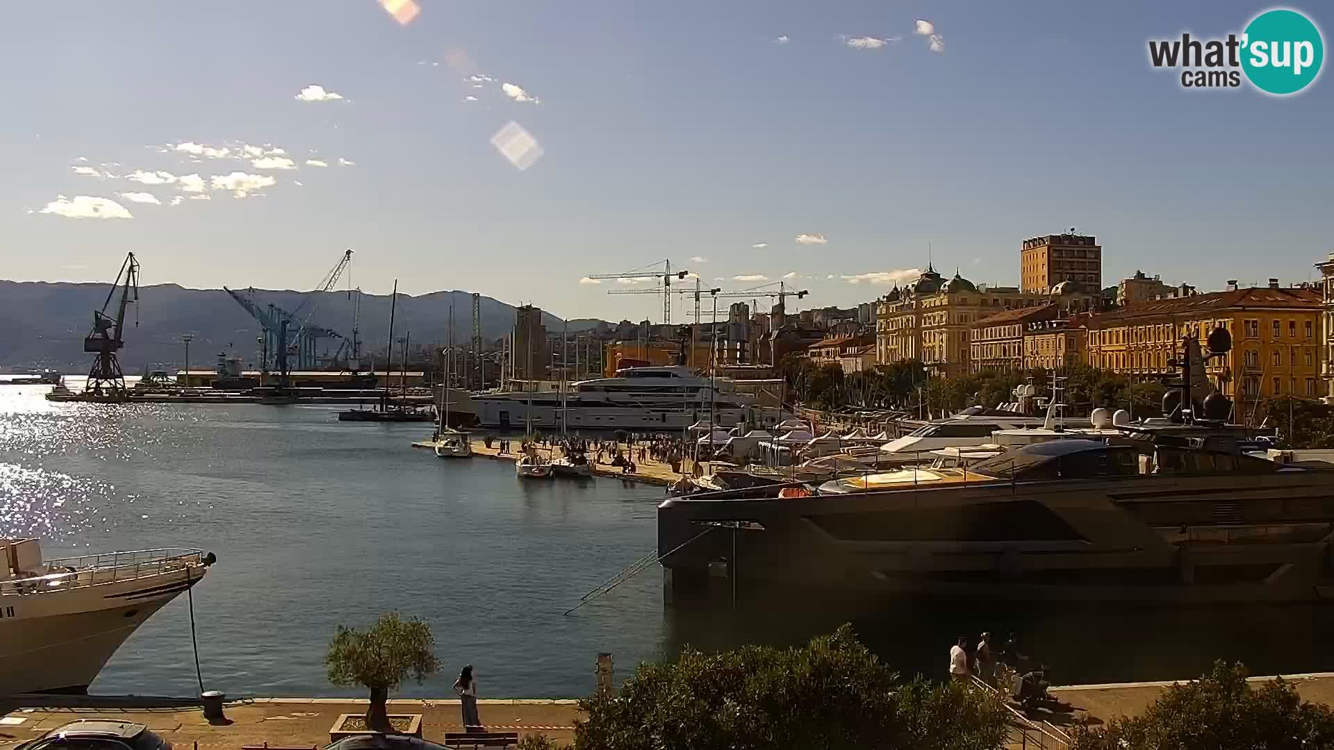 La Riva e la Marina a Rijeka (Fiume) – Live Webcam Croazia