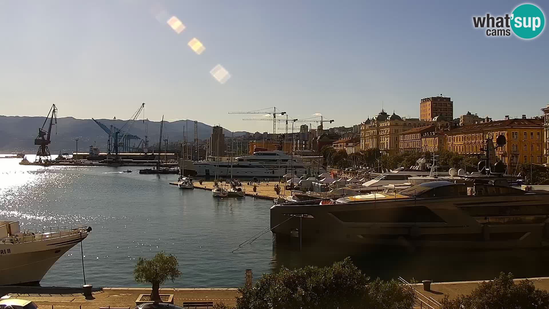 La Riva e la Marina a Rijeka (Fiume) – Live Webcam Croazia