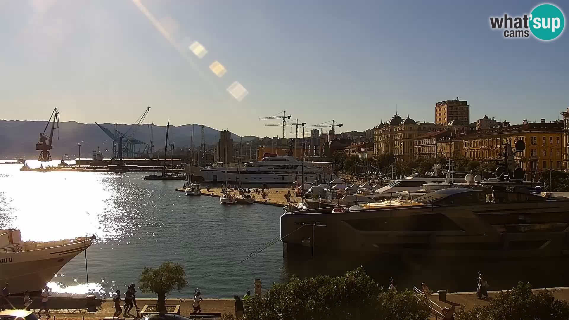 La Riva e la Marina a Rijeka (Fiume) – Live Webcam Croazia