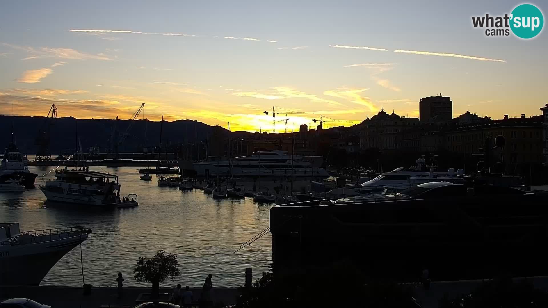 Die Riva und Marina in Rijeka – Live Webcam Kroatien