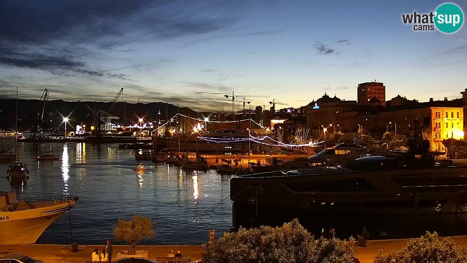 La Riva e la Marina a Rijeka (Fiume) – Live Webcam Croazia