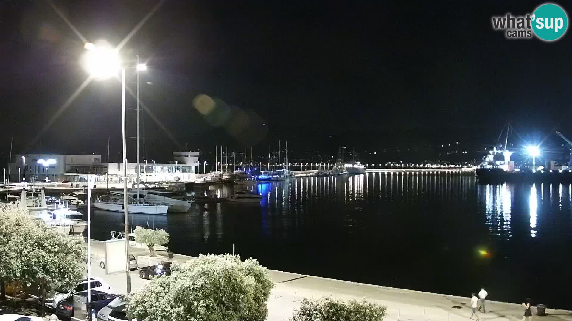 La Riva et Marina à Rijeka – Live Webcam Croatie