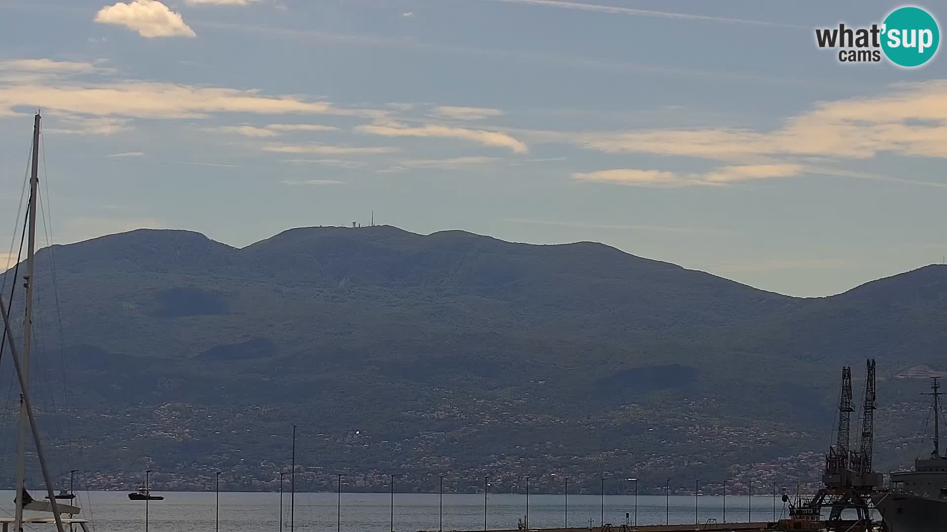 La Riva e la Marina a Rijeka (Fiume) – Live Webcam Croazia