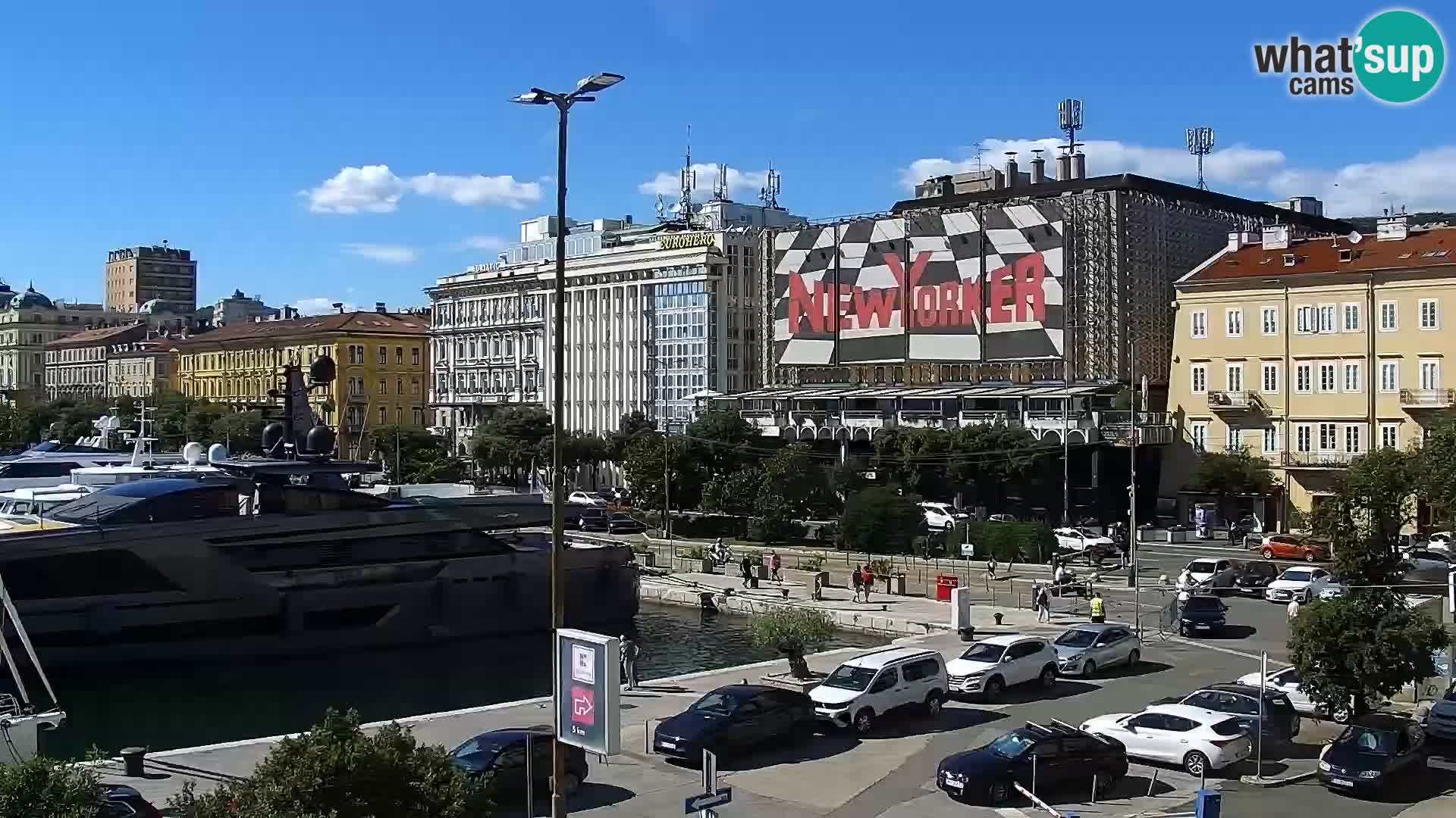 La Riva y Marina en Rijeka – Webcam en vivo Croacia