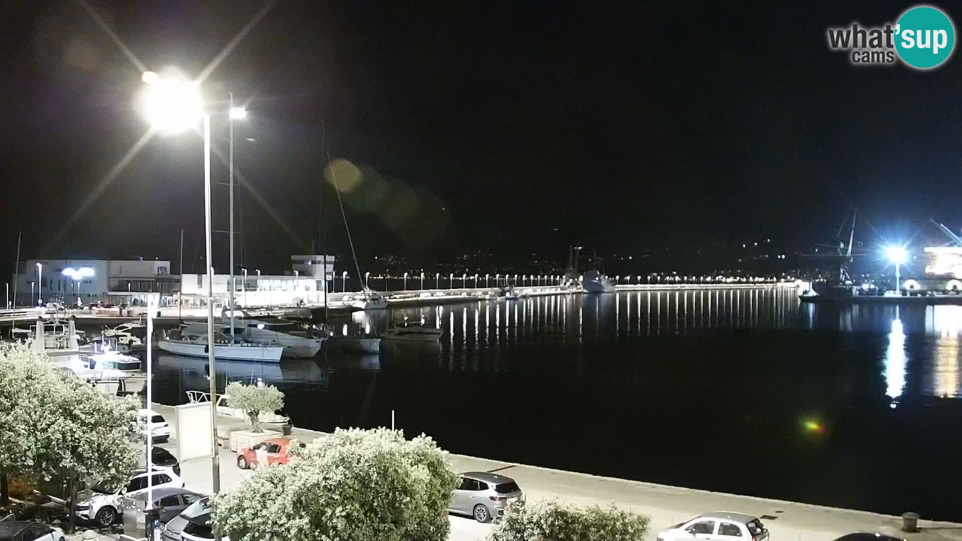 Die Riva und Marina in Rijeka – Live Webcam Kroatien
