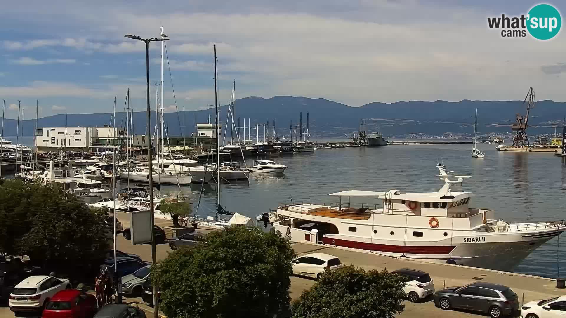 La Riva et Marina à Rijeka – Live Webcam Croatie