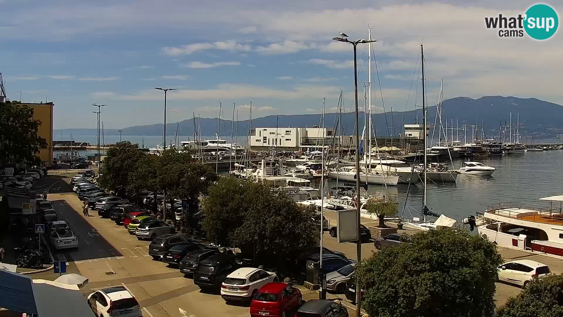 La Riva e la Marina a Rijeka (Fiume) – Live Webcam Croazia