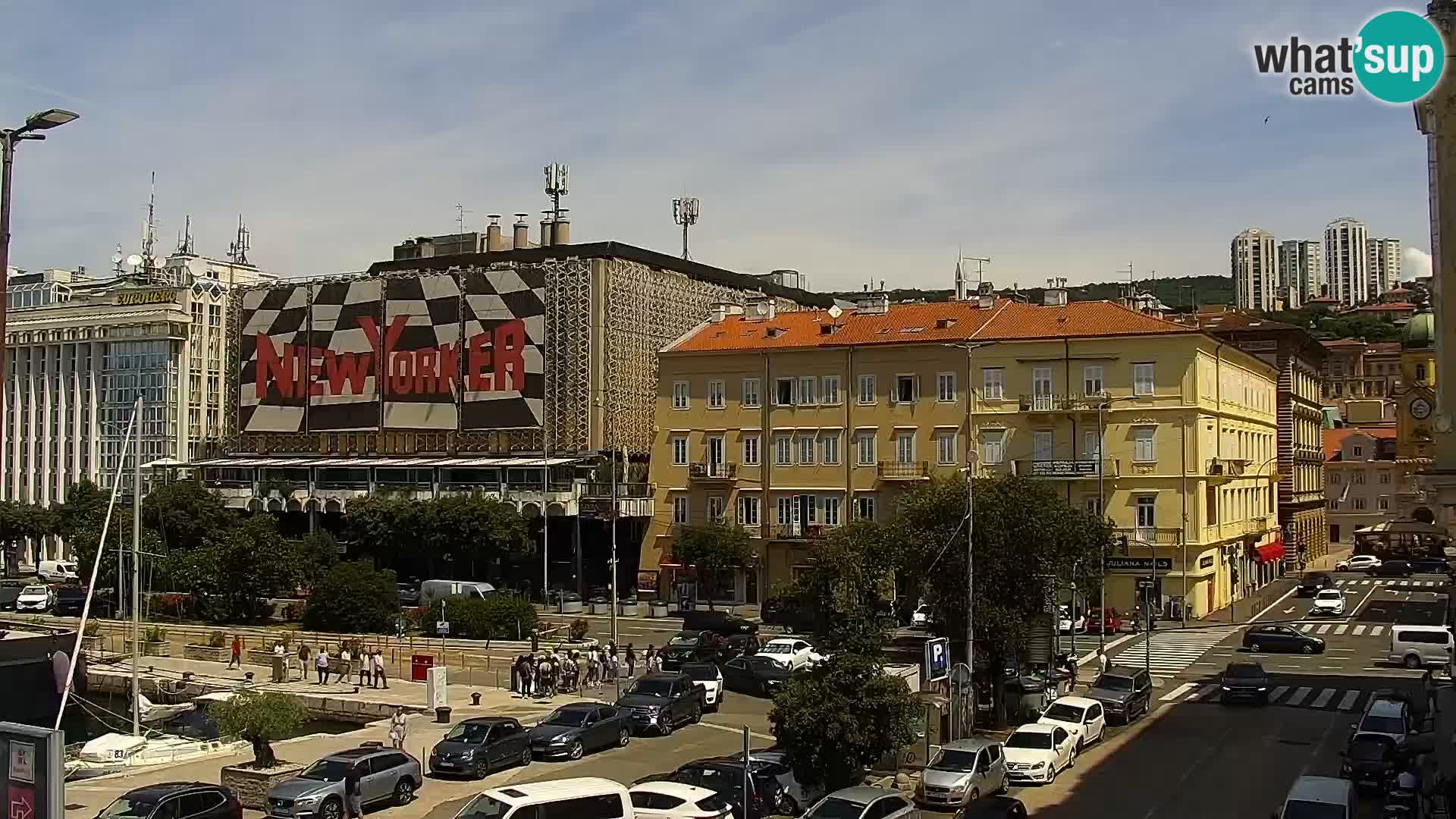 La Riva y Marina en Rijeka – Webcam en vivo Croacia