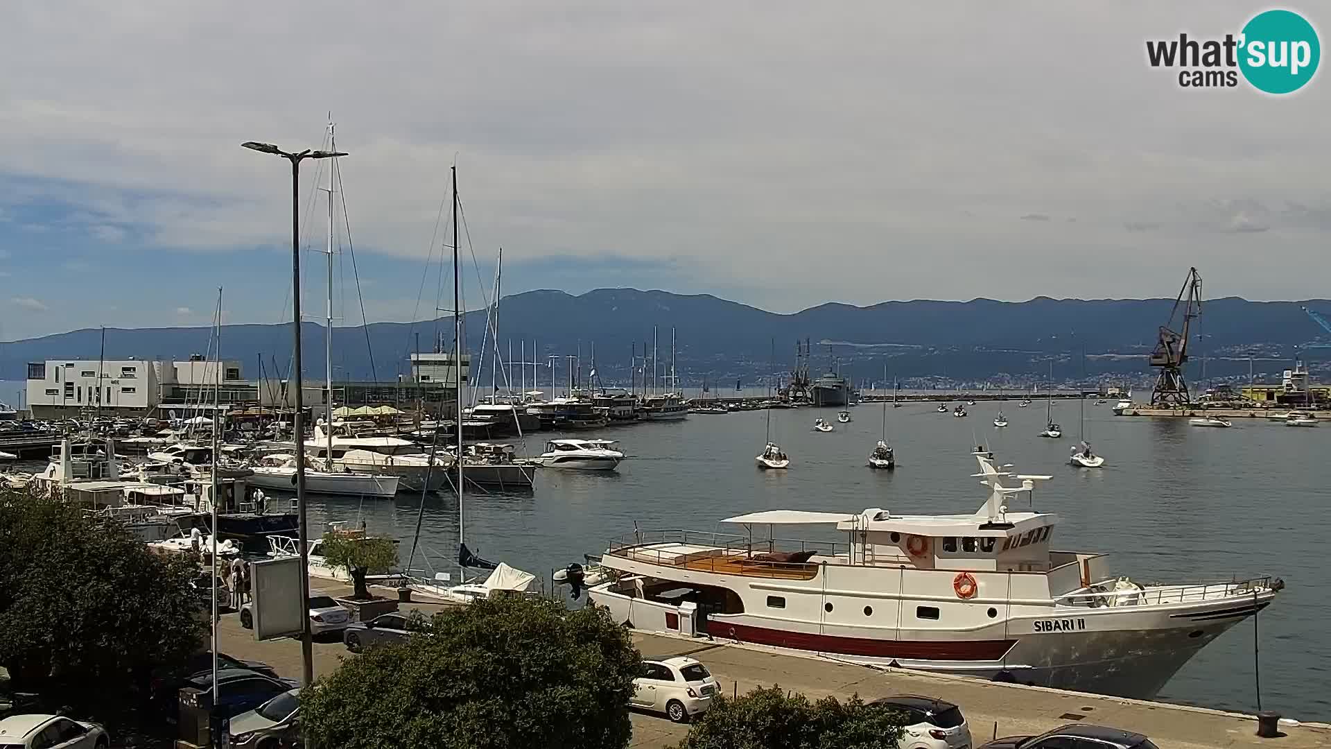 Die Riva und Marina in Rijeka – Live Webcam Kroatien
