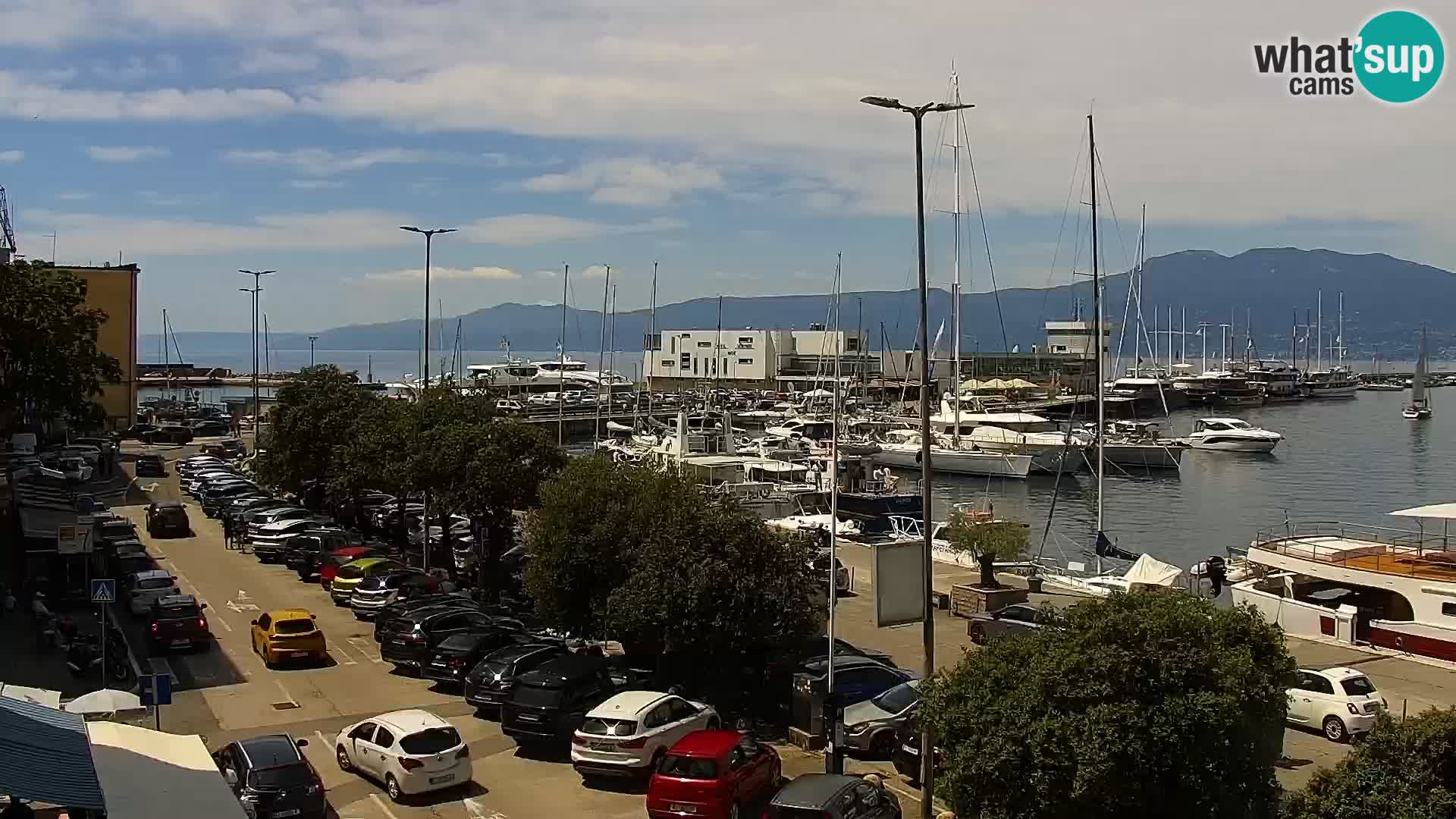 Riva in Marina v Reki – Spletna kamera v živo Hrvaška