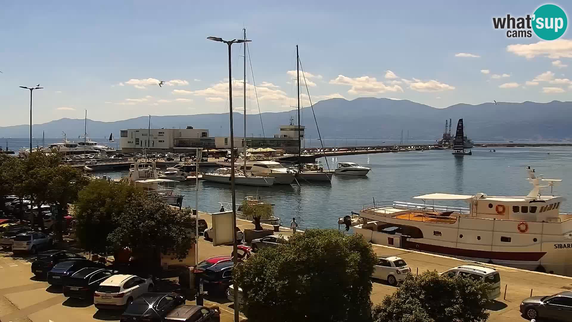 Die Riva und Marina in Rijeka – Live Webcam Kroatien