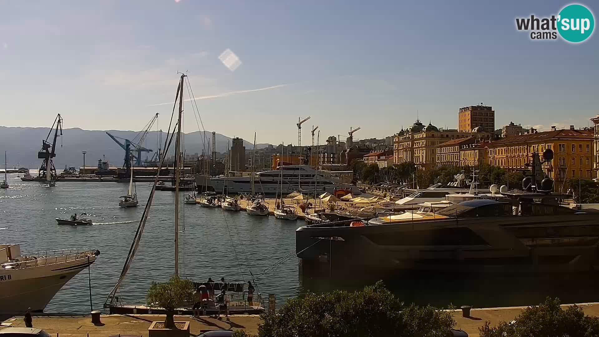 La Riva e la Marina a Rijeka (Fiume) – Live Webcam Croazia