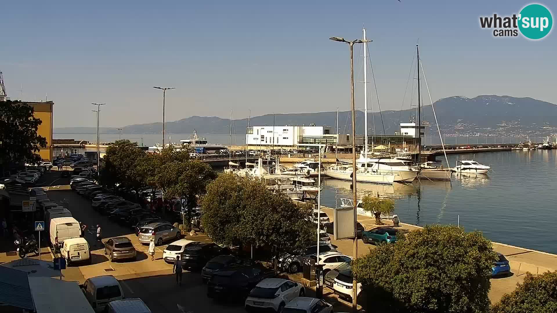 La Riva e la Marina a Rijeka (Fiume) – Live Webcam Croazia