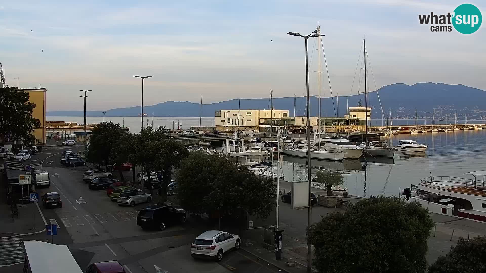 Die Riva und Marina in Rijeka – Live Webcam Kroatien