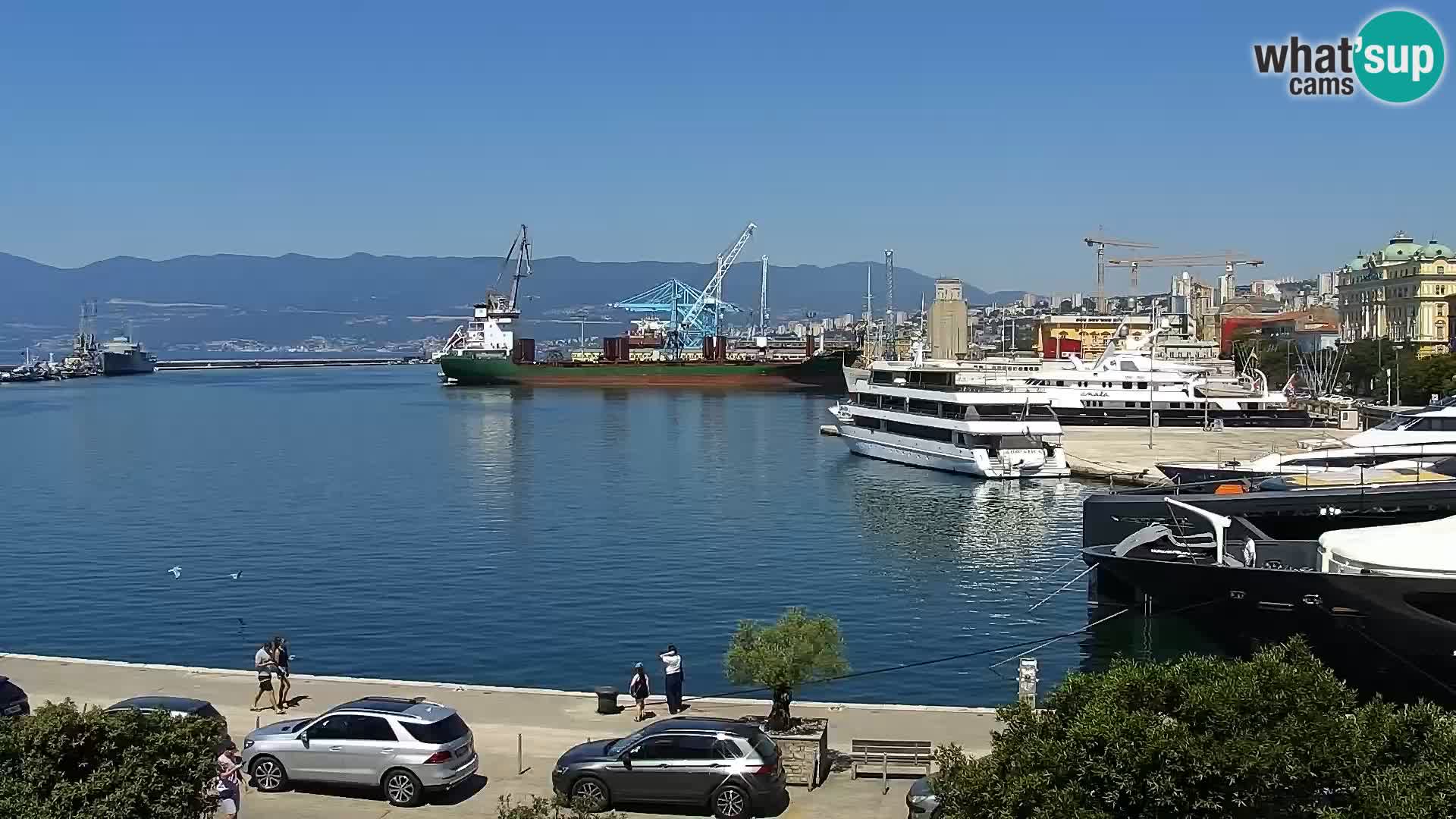 La Riva e la Marina a Rijeka (Fiume) – Live Webcam Croazia