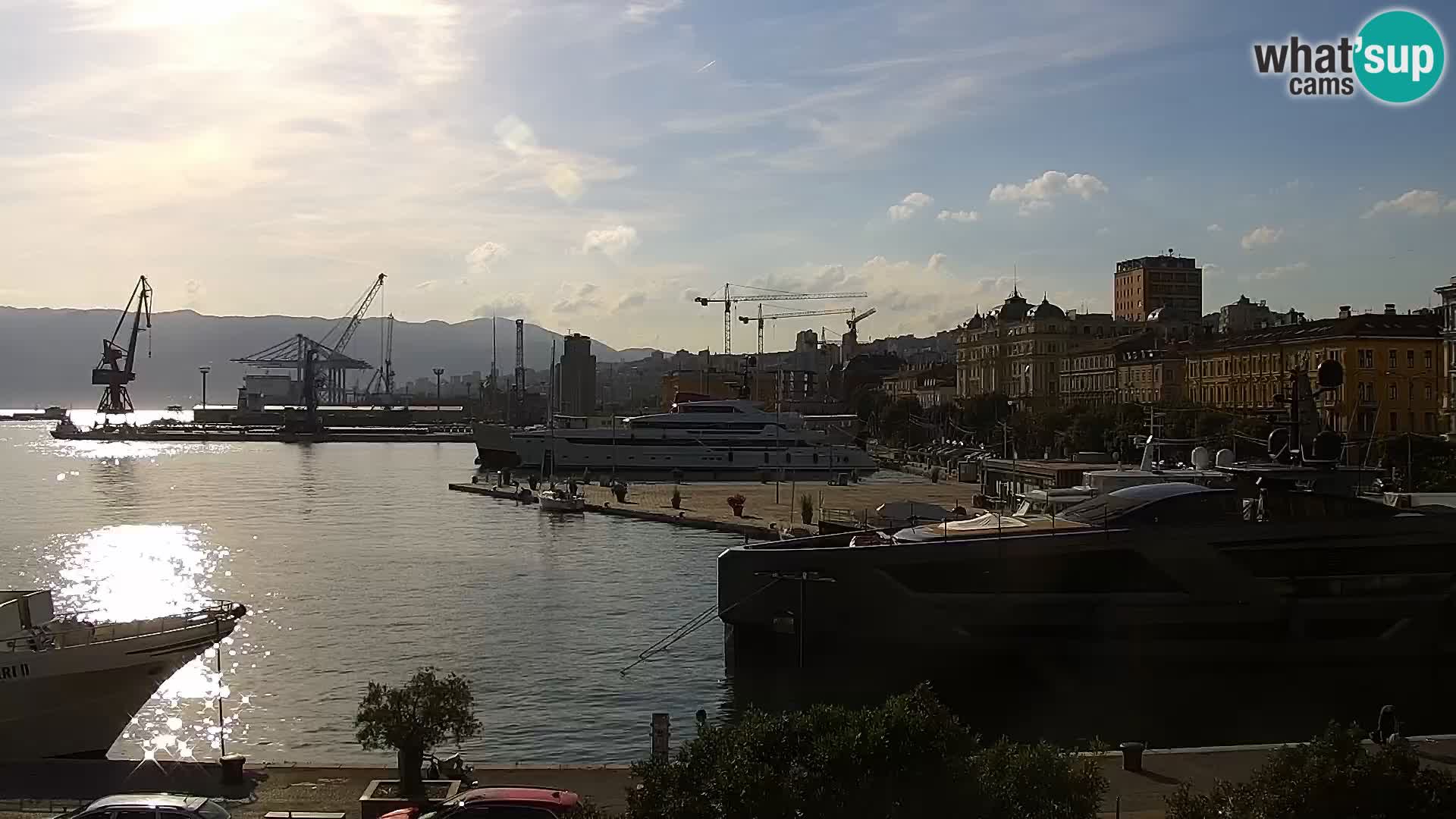 La Riva et Marina à Rijeka – Live Webcam Croatie