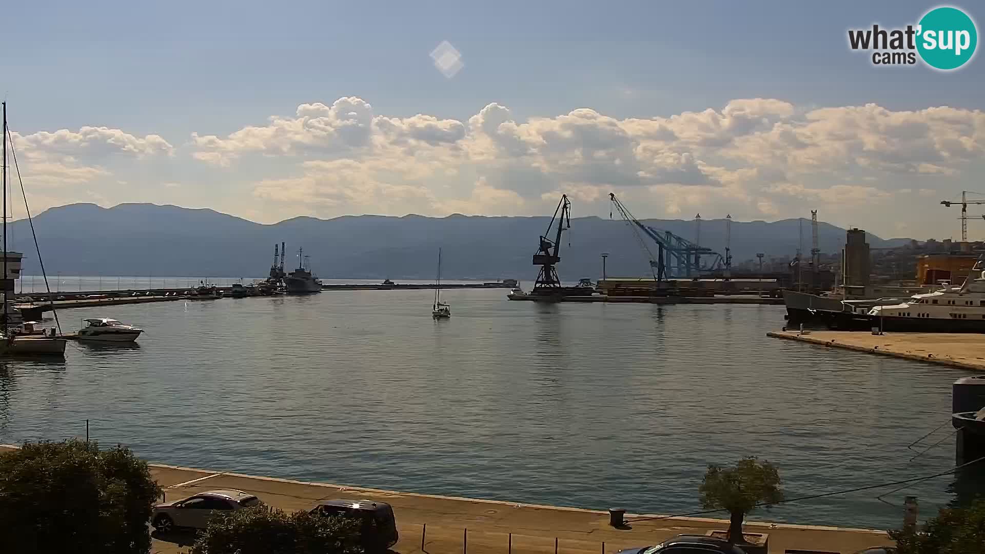 La Riva et Marina à Rijeka – Live Webcam Croatie