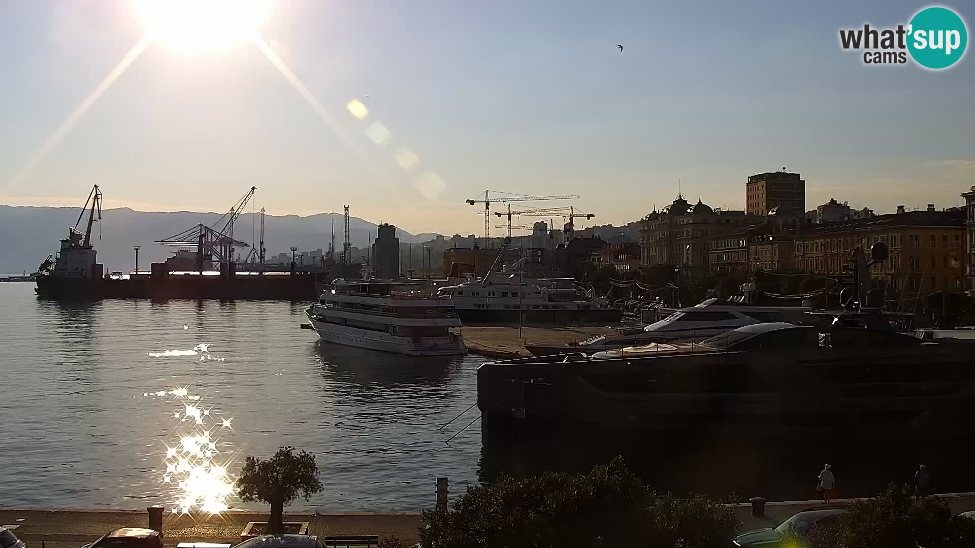 La Riva et Marina à Rijeka – Live Webcam Croatie