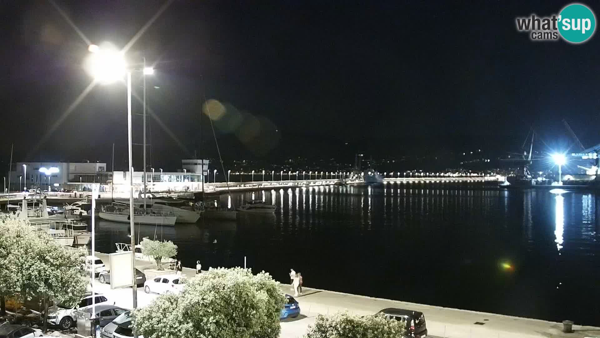 La Riva et Marina à Rijeka – Live Webcam Croatie