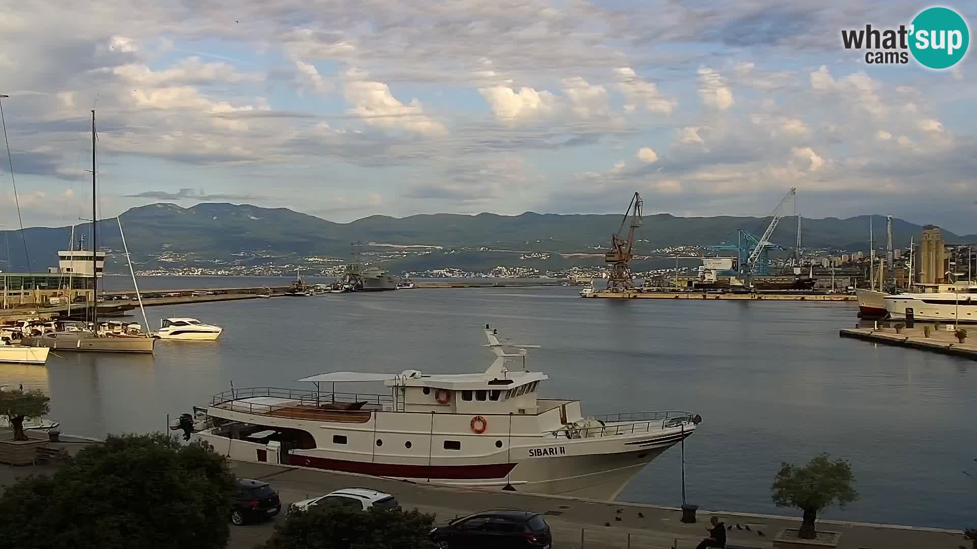 Die Riva und Marina in Rijeka – Live Webcam Kroatien