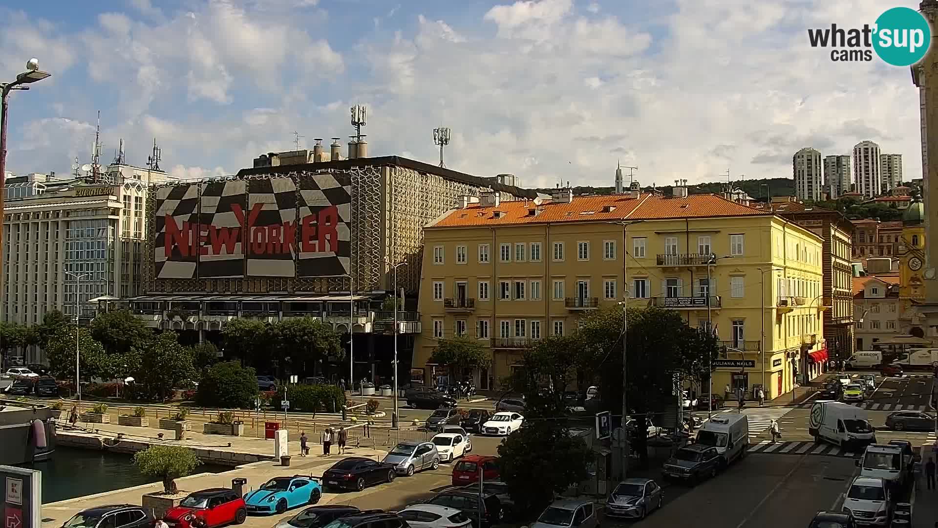 Riva i Marina u Rijeci – Web kamera uživo u Hrvatskoj