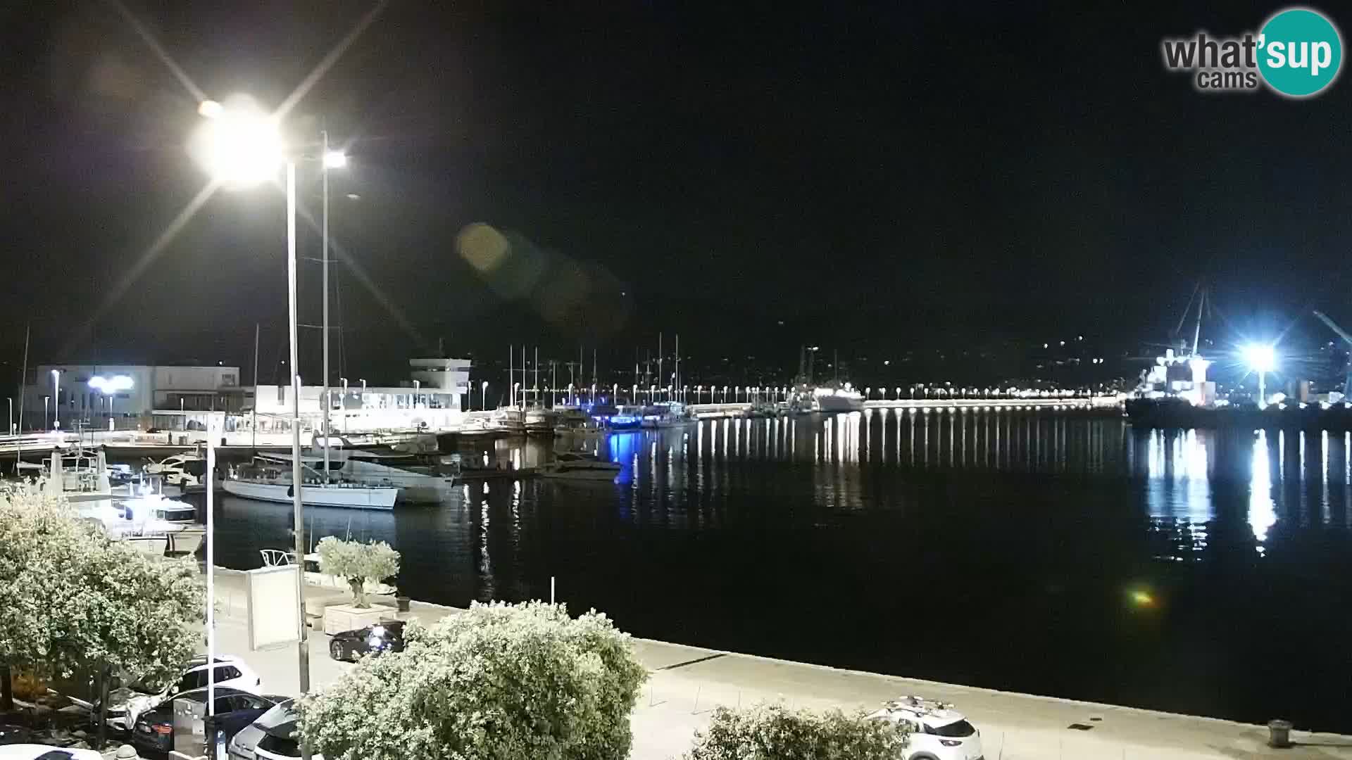 La Riva et Marina à Rijeka – Live Webcam Croatie