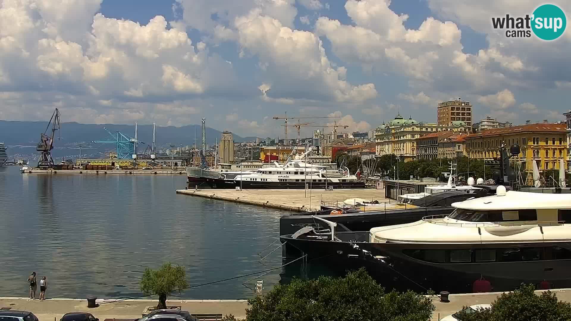 La Riva et Marina à Rijeka – Live Webcam Croatie