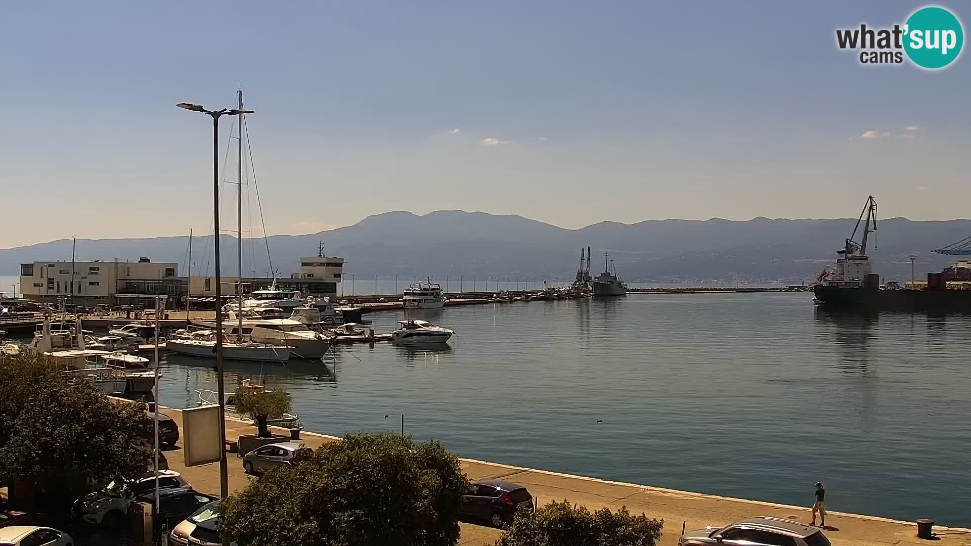 La Riva e la Marina a Rijeka (Fiume) – Live Webcam Croazia