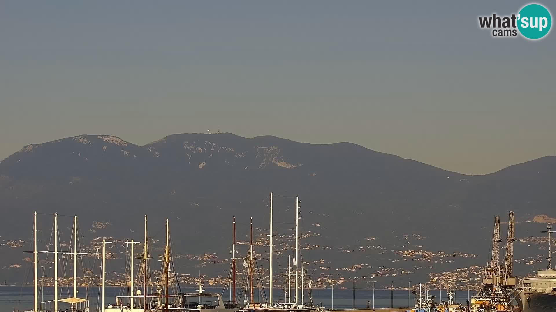 The Riva and Marina in Rijeka  – Live Webcam Croatia