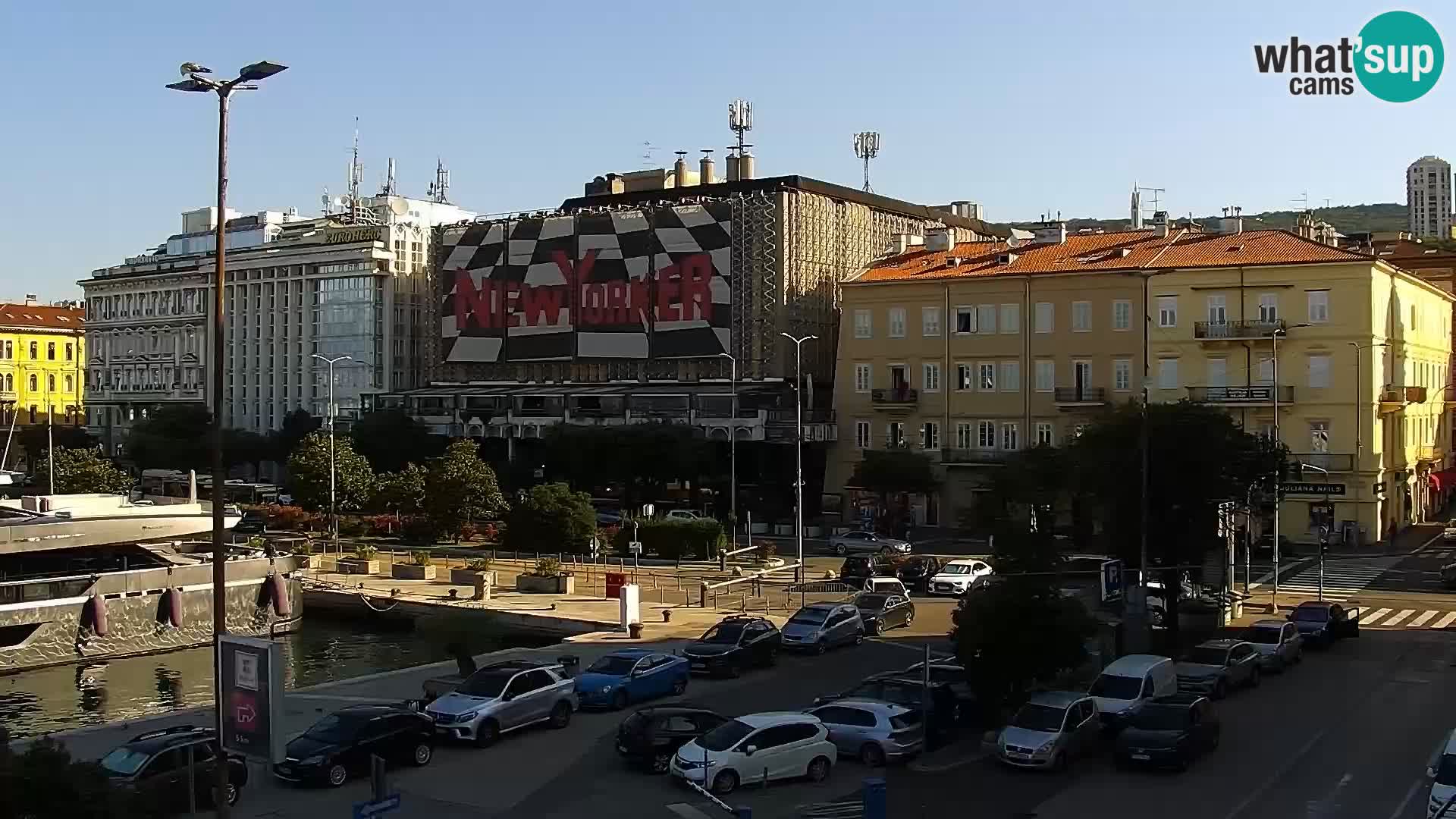 La Riva et Marina à Rijeka – Live Webcam Croatie