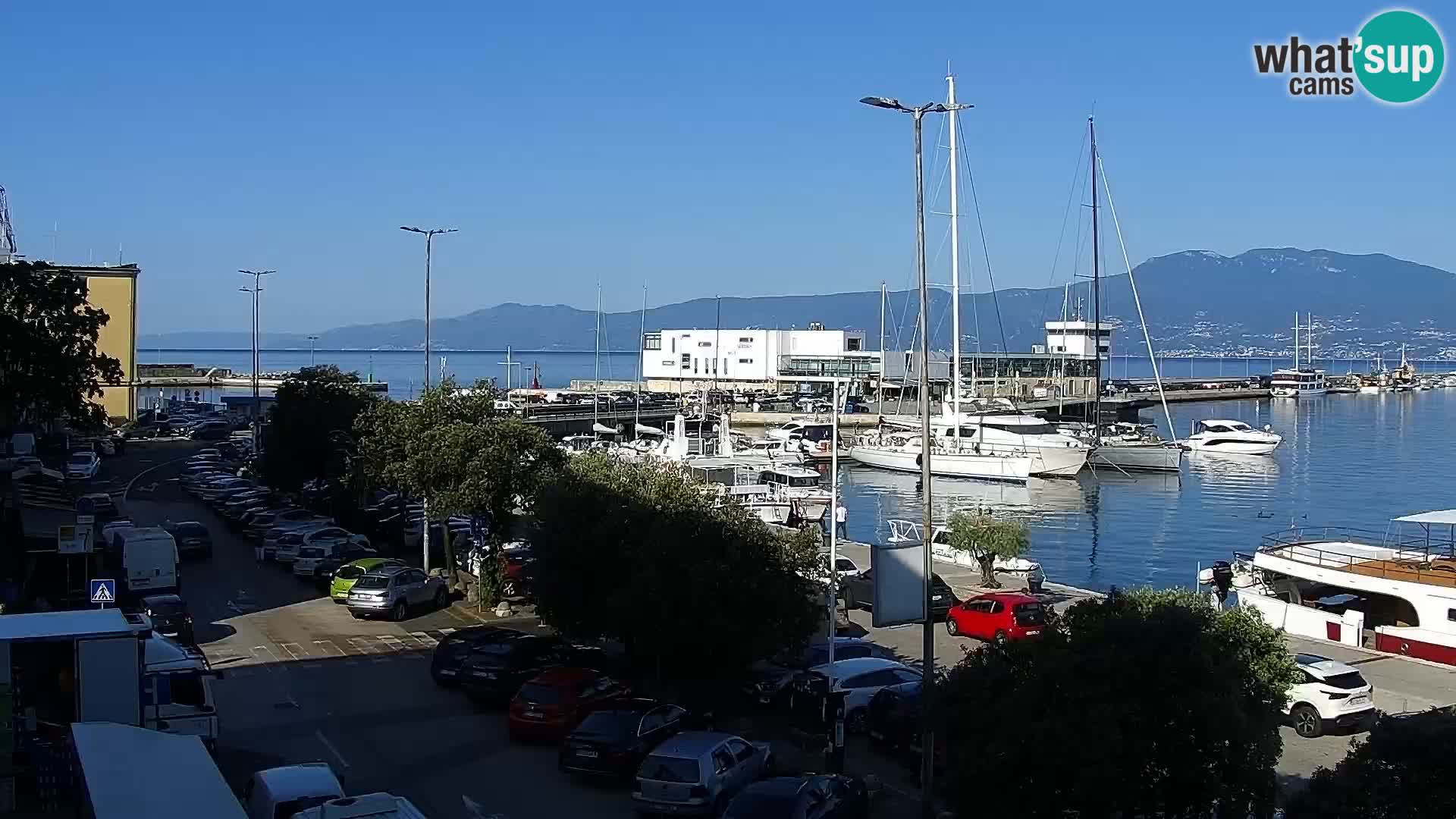 La Riva e la Marina a Rijeka (Fiume) – Live Webcam Croazia