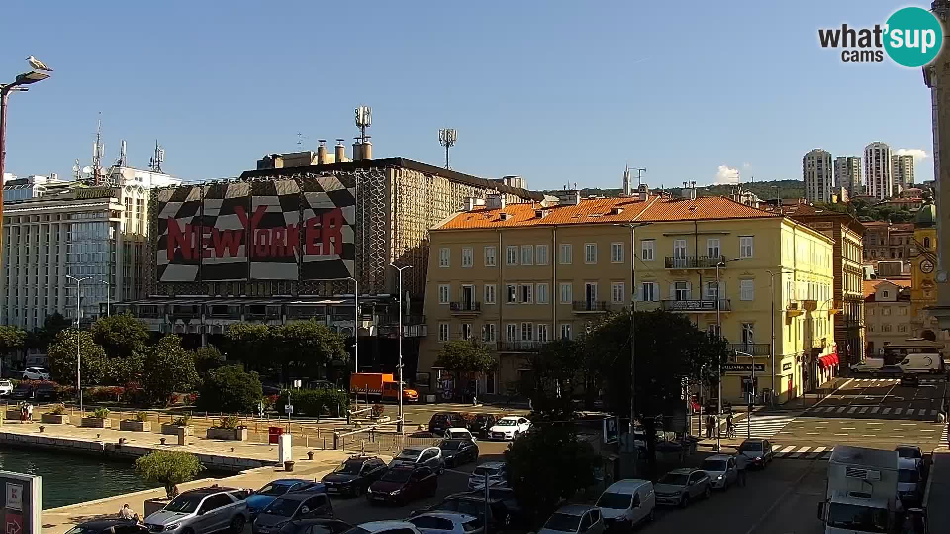 La Riva et Marina à Rijeka – Live Webcam Croatie