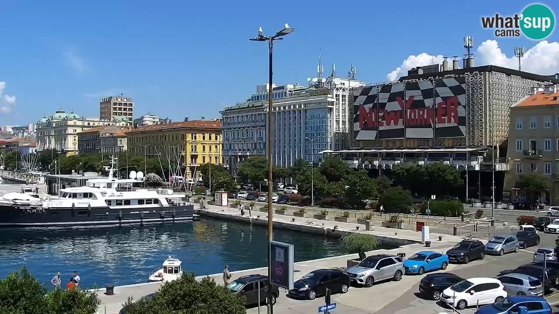 La Riva e la Marina a Rijeka (Fiume) – Live Webcam Croazia