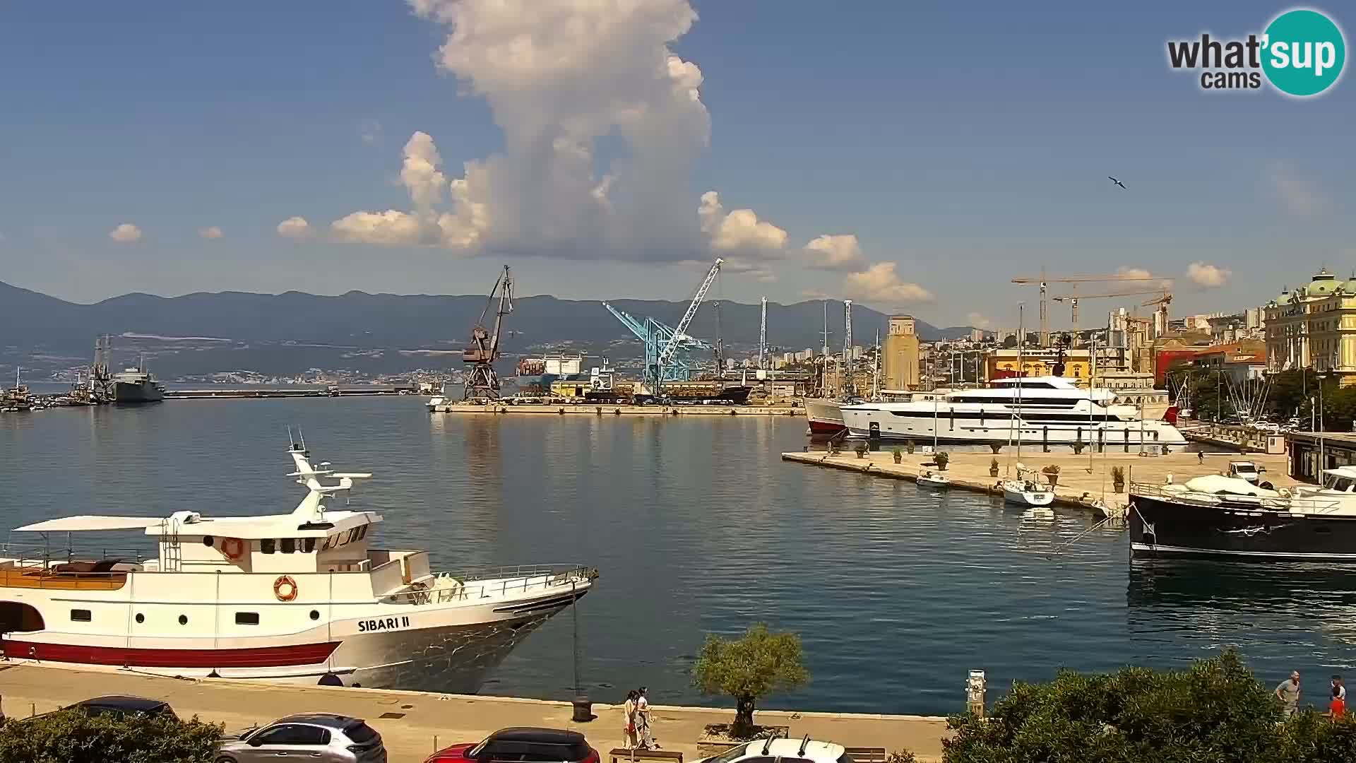 La Riva e la Marina a Rijeka (Fiume) – Live Webcam Croazia