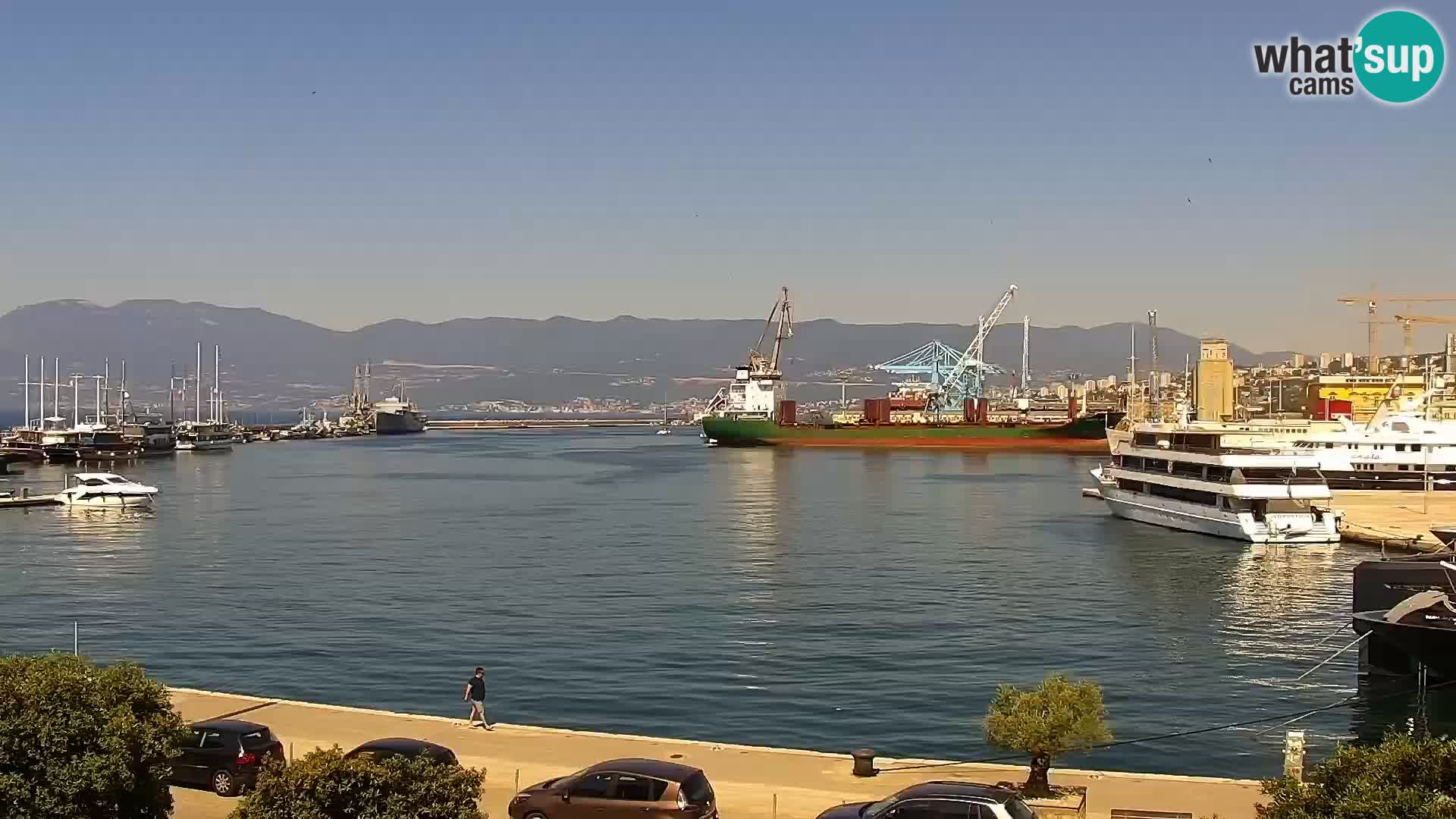 La Riva et Marina à Rijeka – Live Webcam Croatie