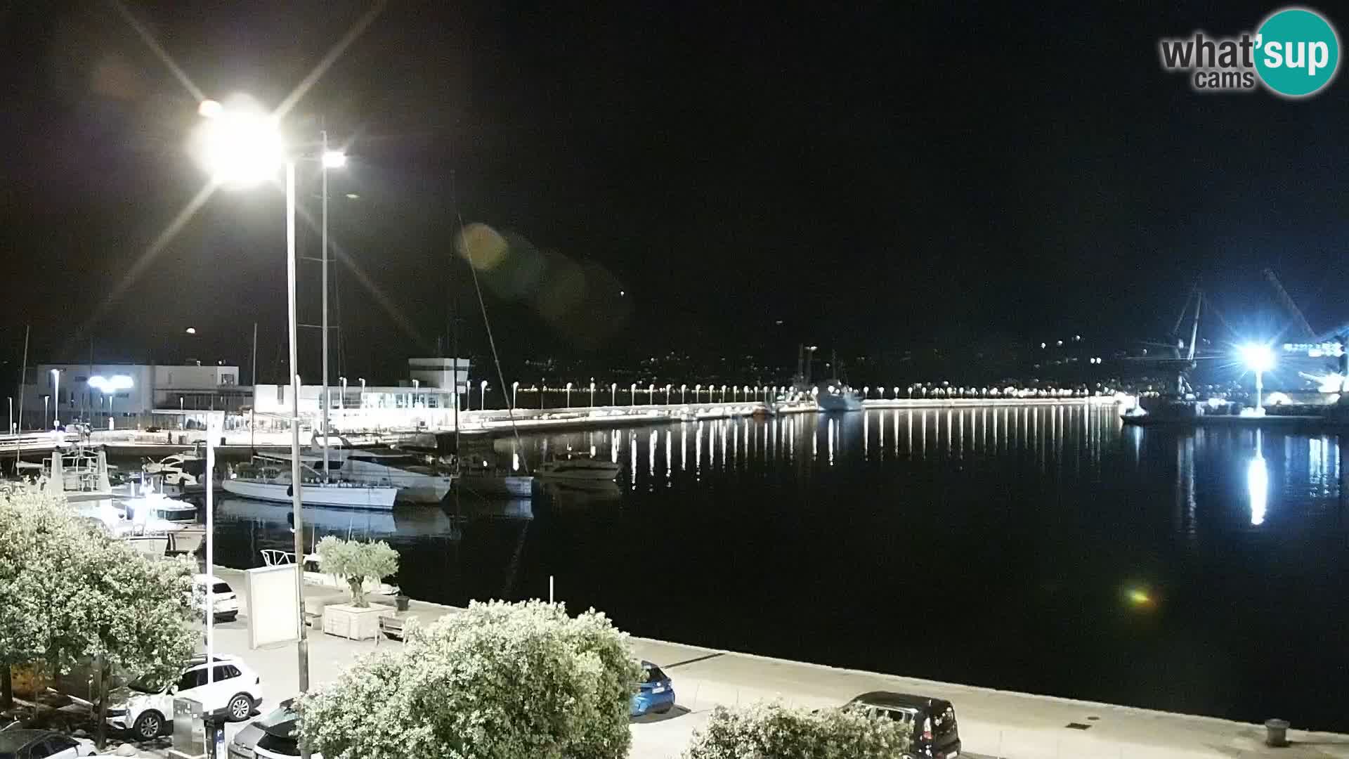 La Riva e la Marina a Rijeka (Fiume) – Live Webcam Croazia