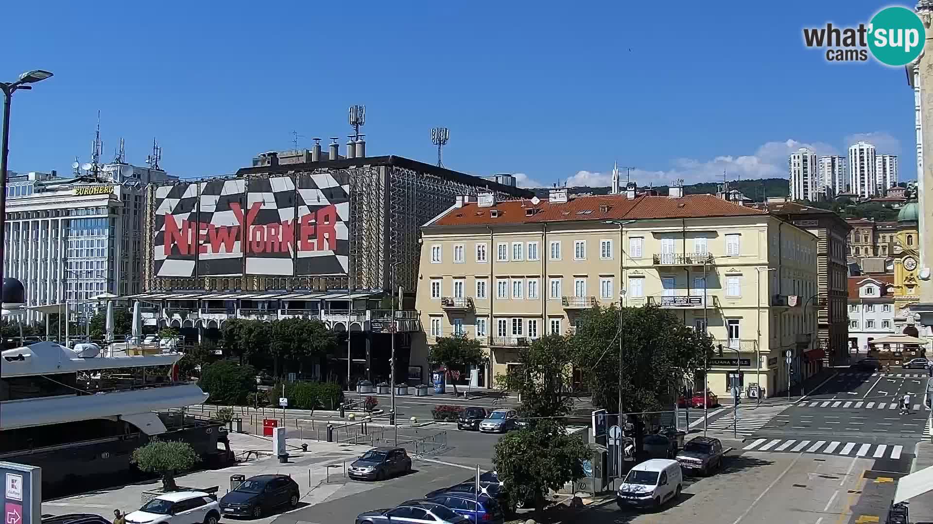 La Riva et Marina à Rijeka – Live Webcam Croatie