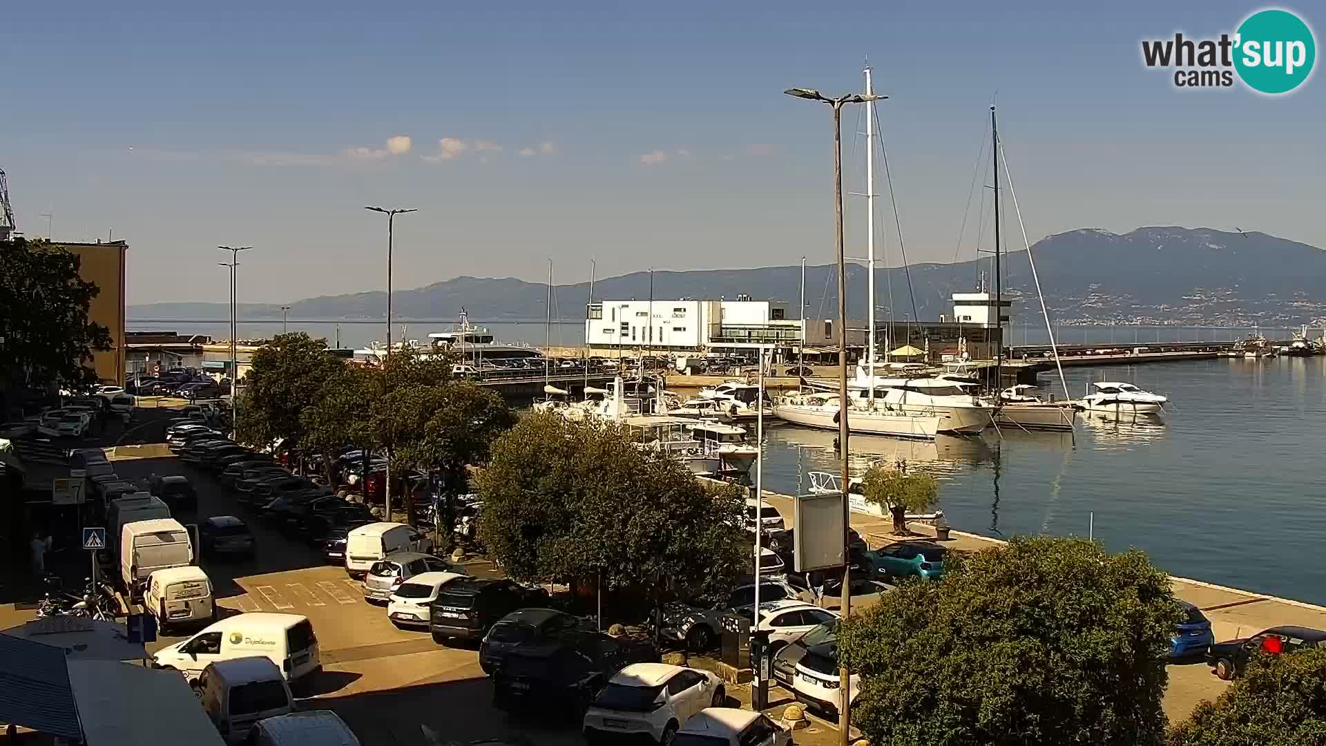 La Riva et Marina à Rijeka – Live Webcam Croatie