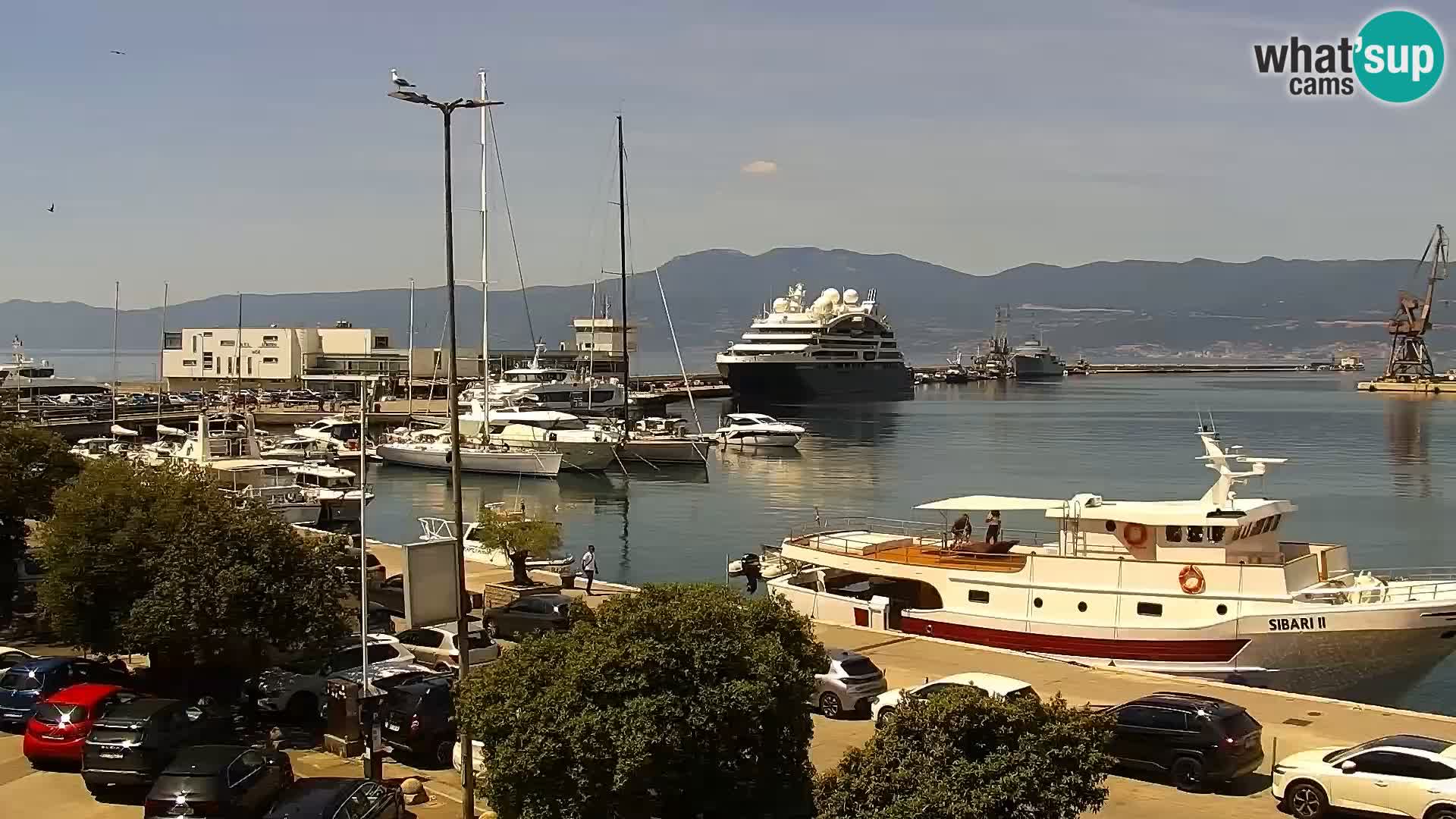 La Riva y Marina en Rijeka – Webcam en vivo Croacia
