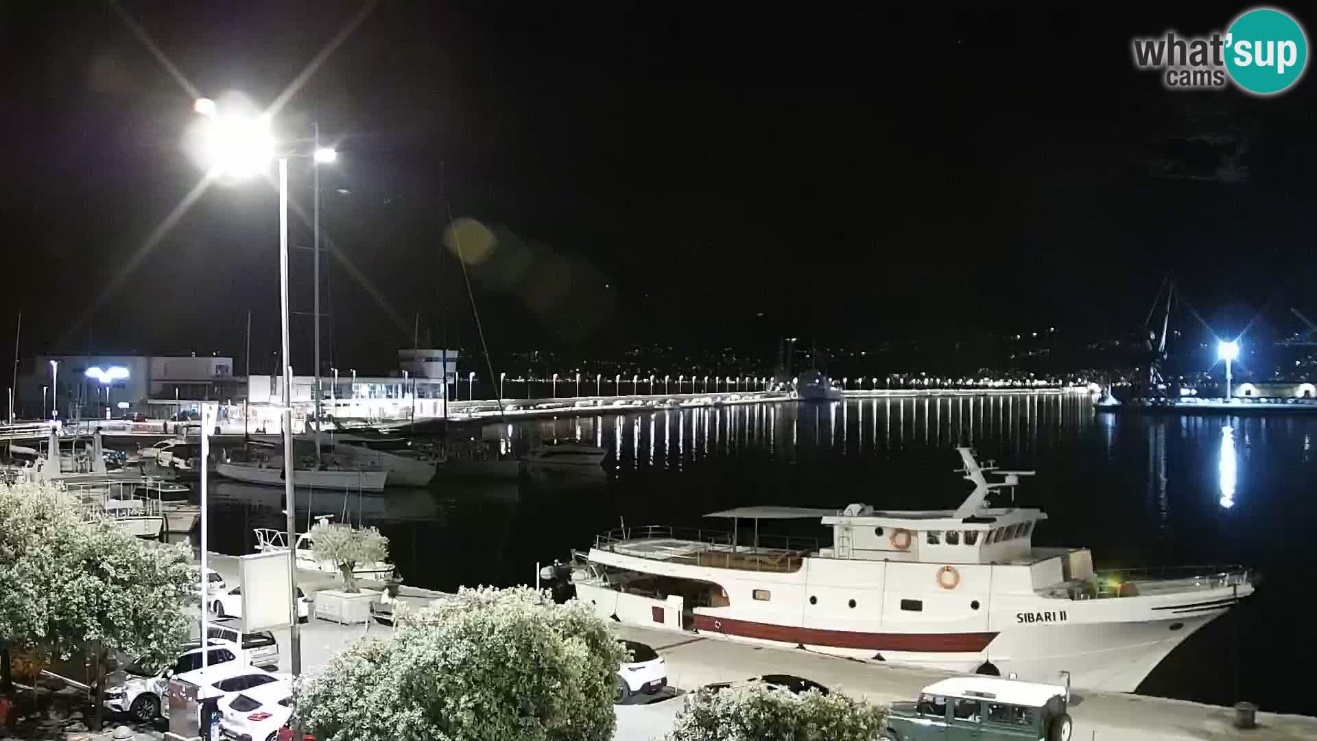 Die Riva und Marina in Rijeka – Live Webcam Kroatien