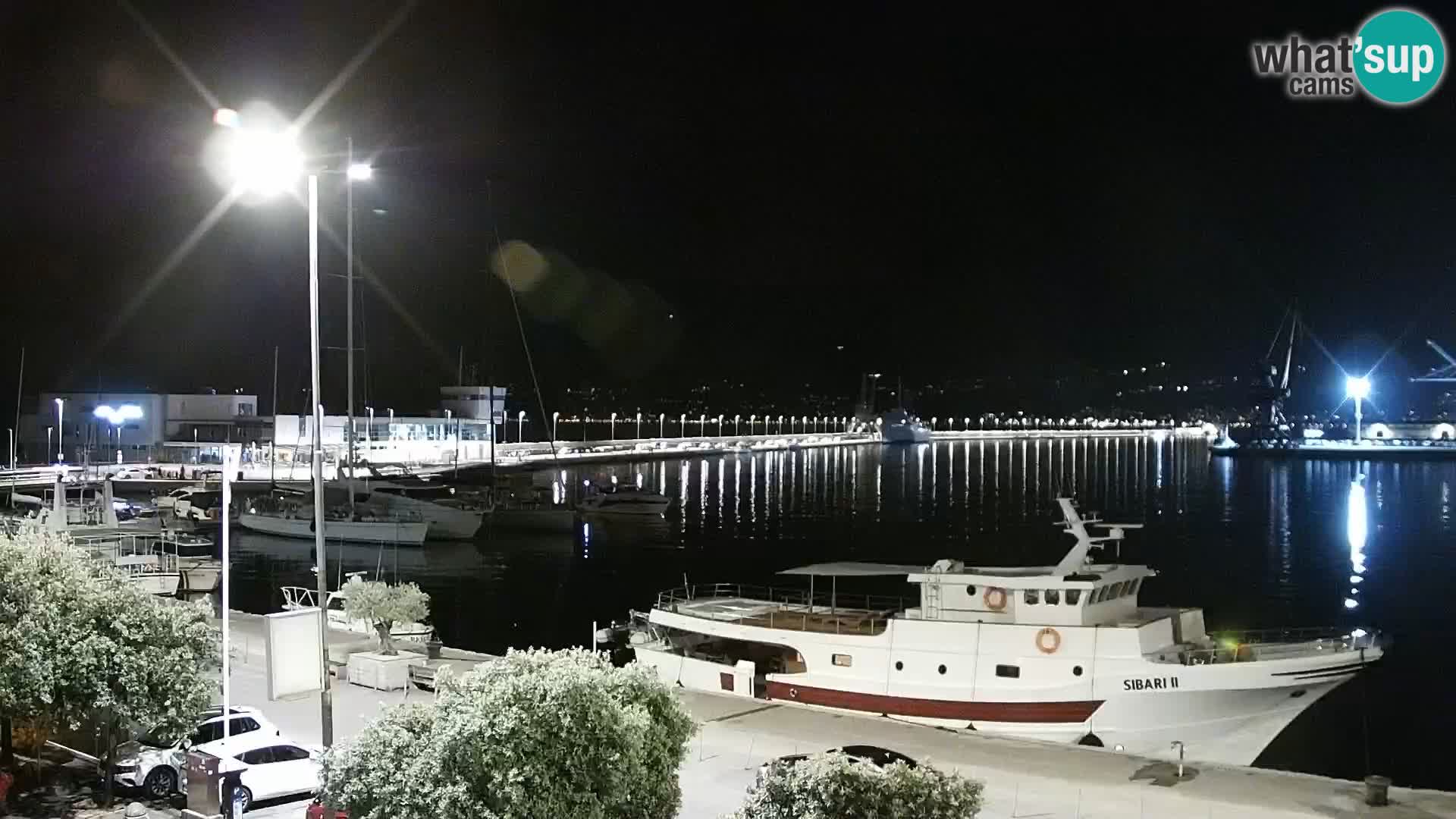 Die Riva und Marina in Rijeka – Live Webcam Kroatien