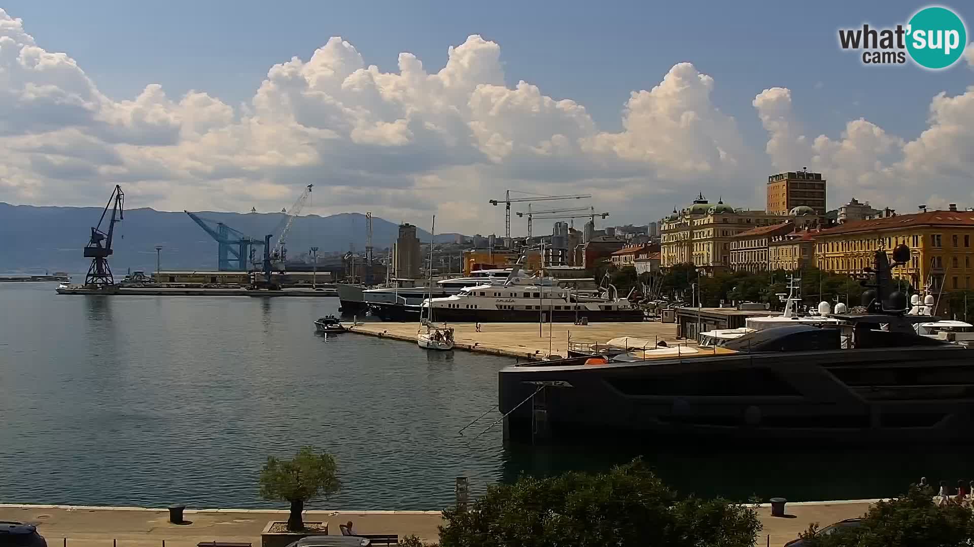Riva i Marina u Rijeci – Web kamera uživo u Hrvatskoj