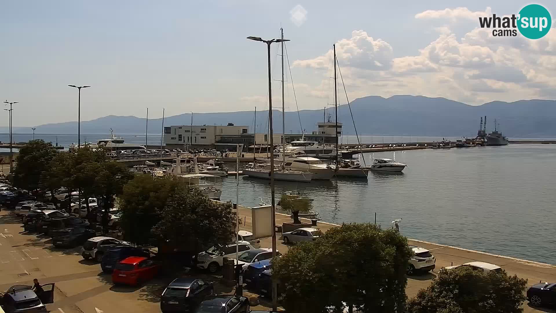 La Riva y Marina en Rijeka – Webcam en vivo Croacia