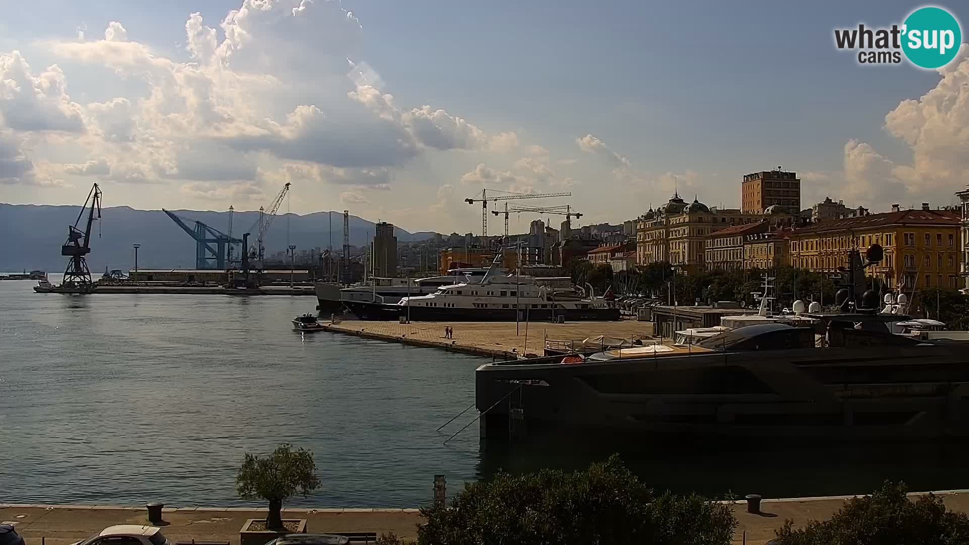 Riva i Marina u Rijeci – Web kamera uživo u Hrvatskoj