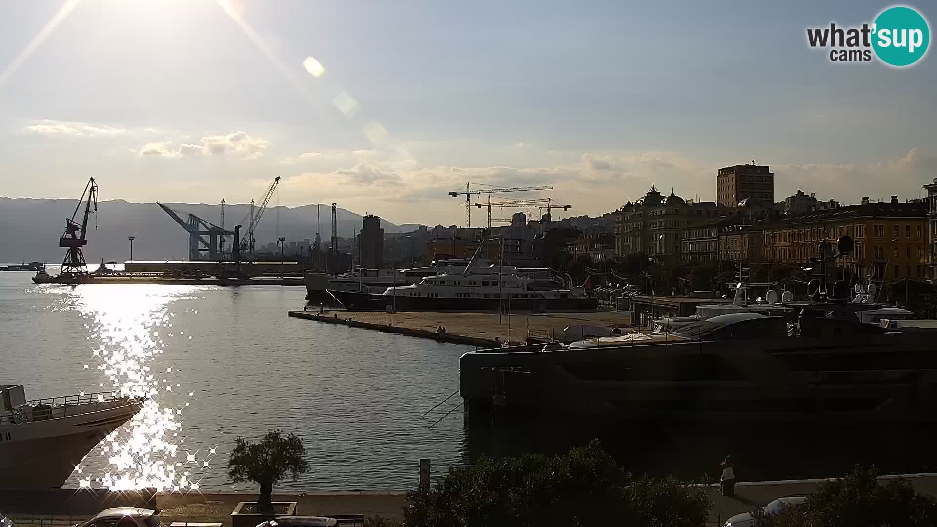 La Riva e la Marina a Rijeka (Fiume) – Live Webcam Croazia